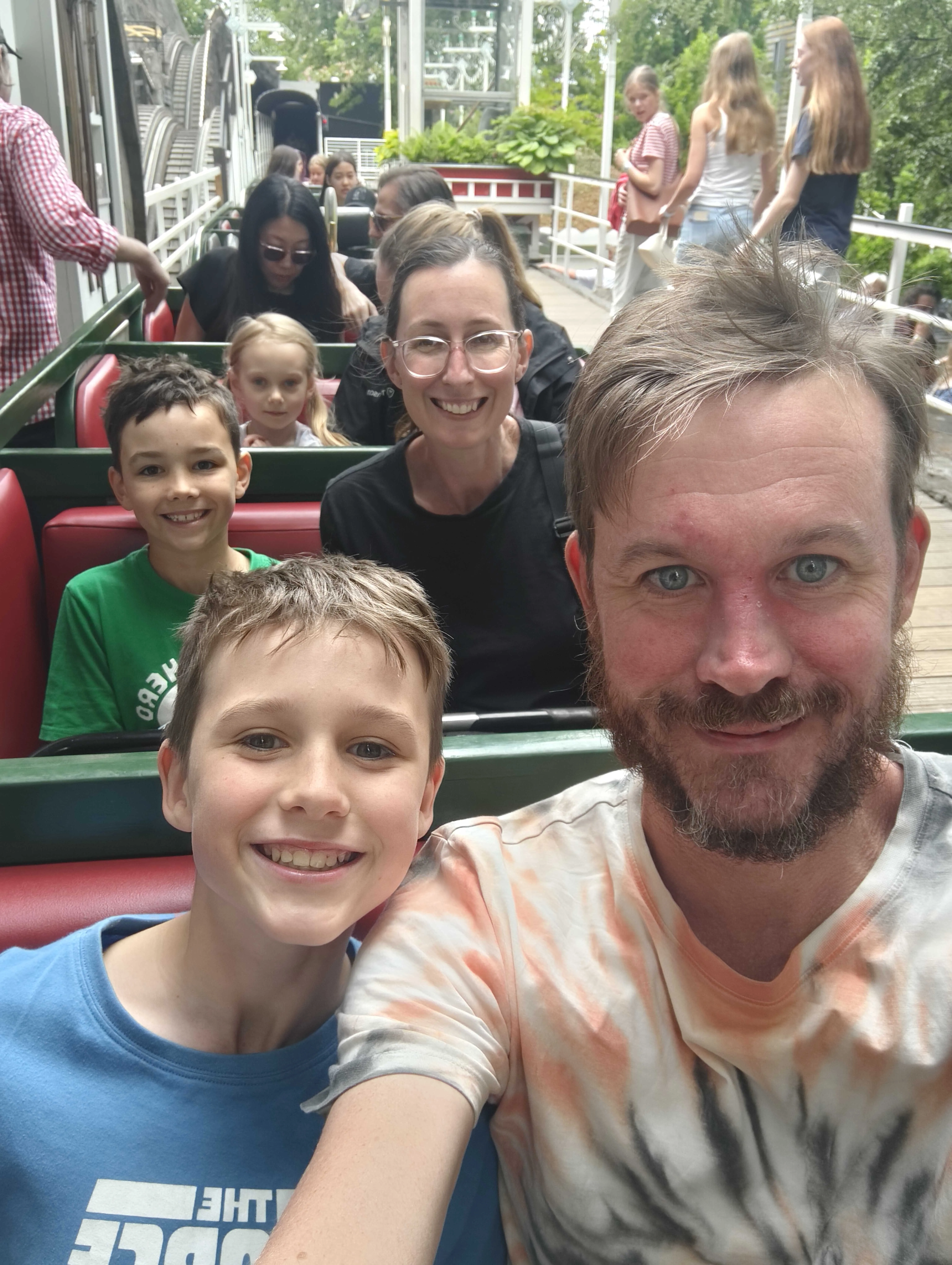 The Aulds on the ACE certified 1914 Tivali rollercoaster