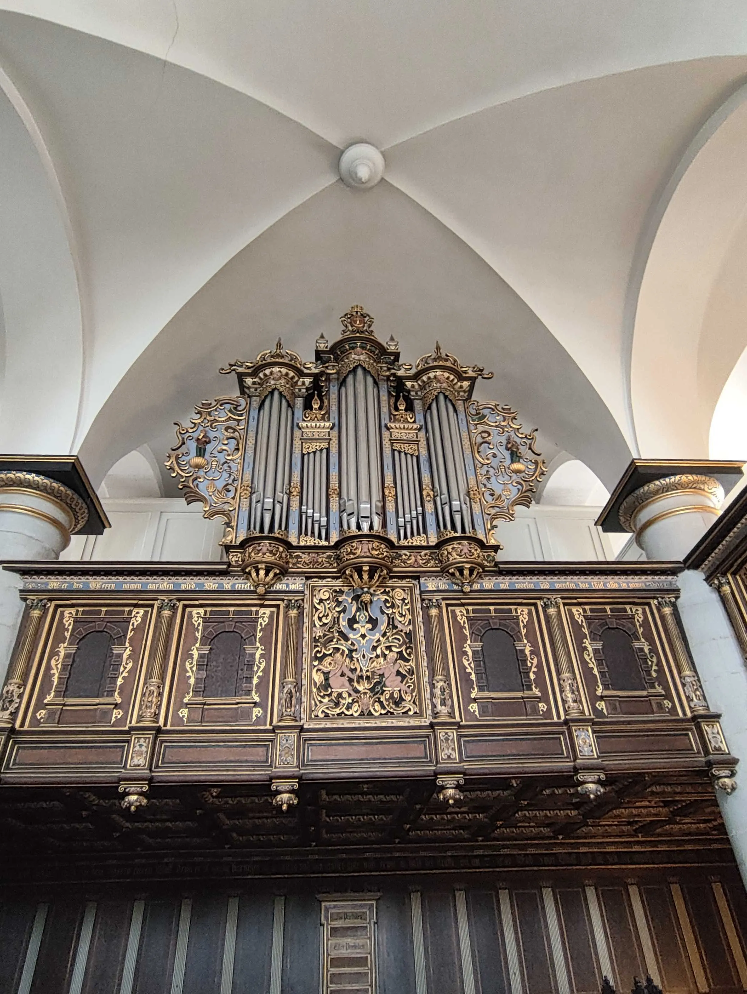The organ facade in the chapel at Kronborg Slot