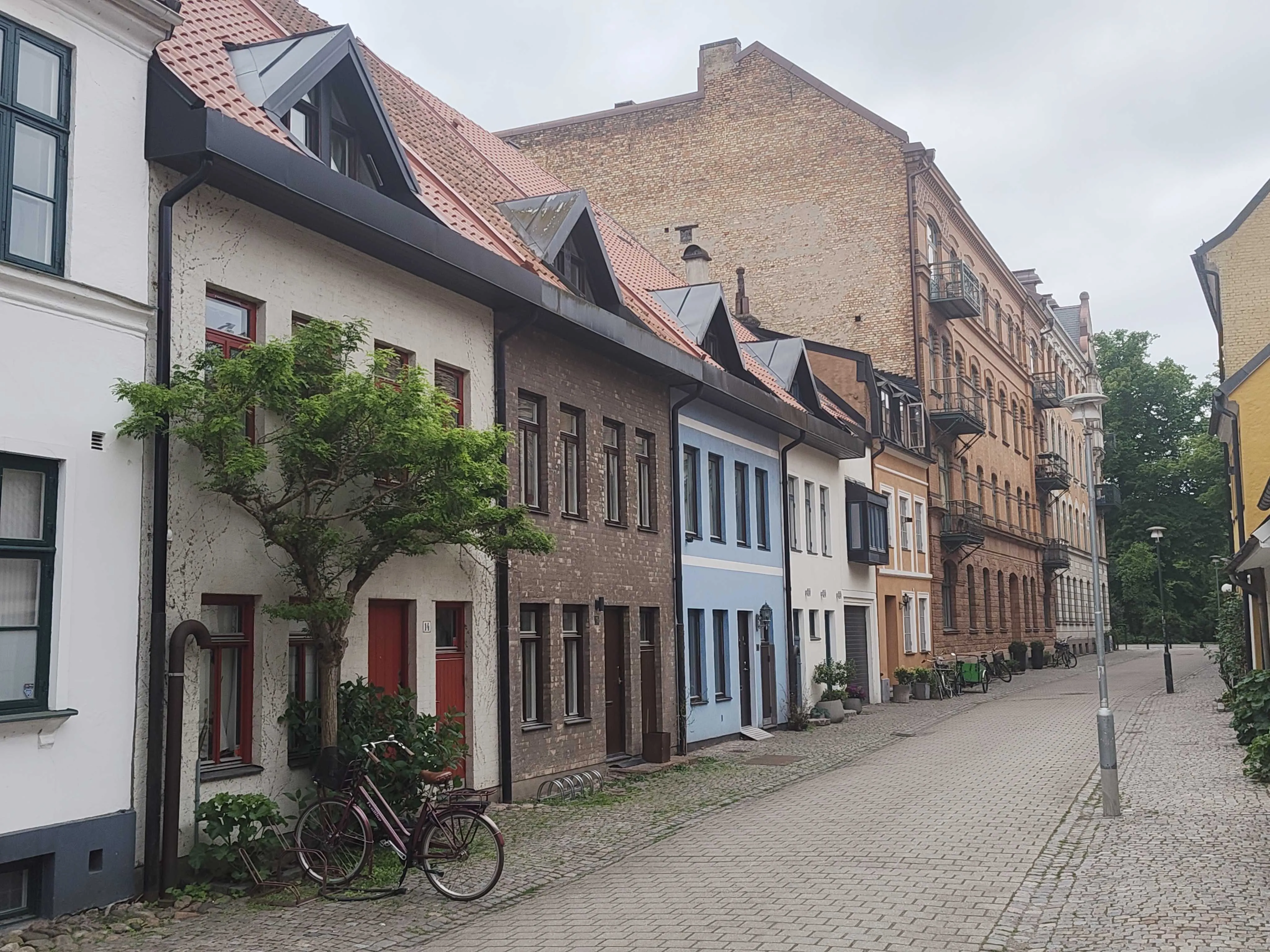 A colourful street in MalmĂś