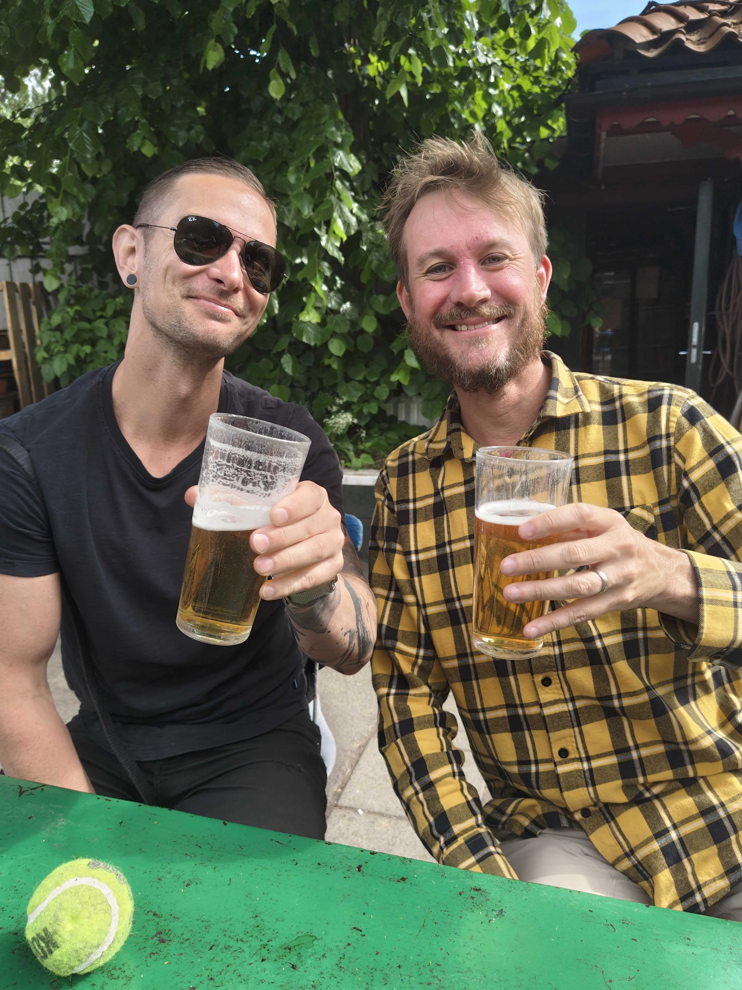 Stu and Scott having their fifth beer