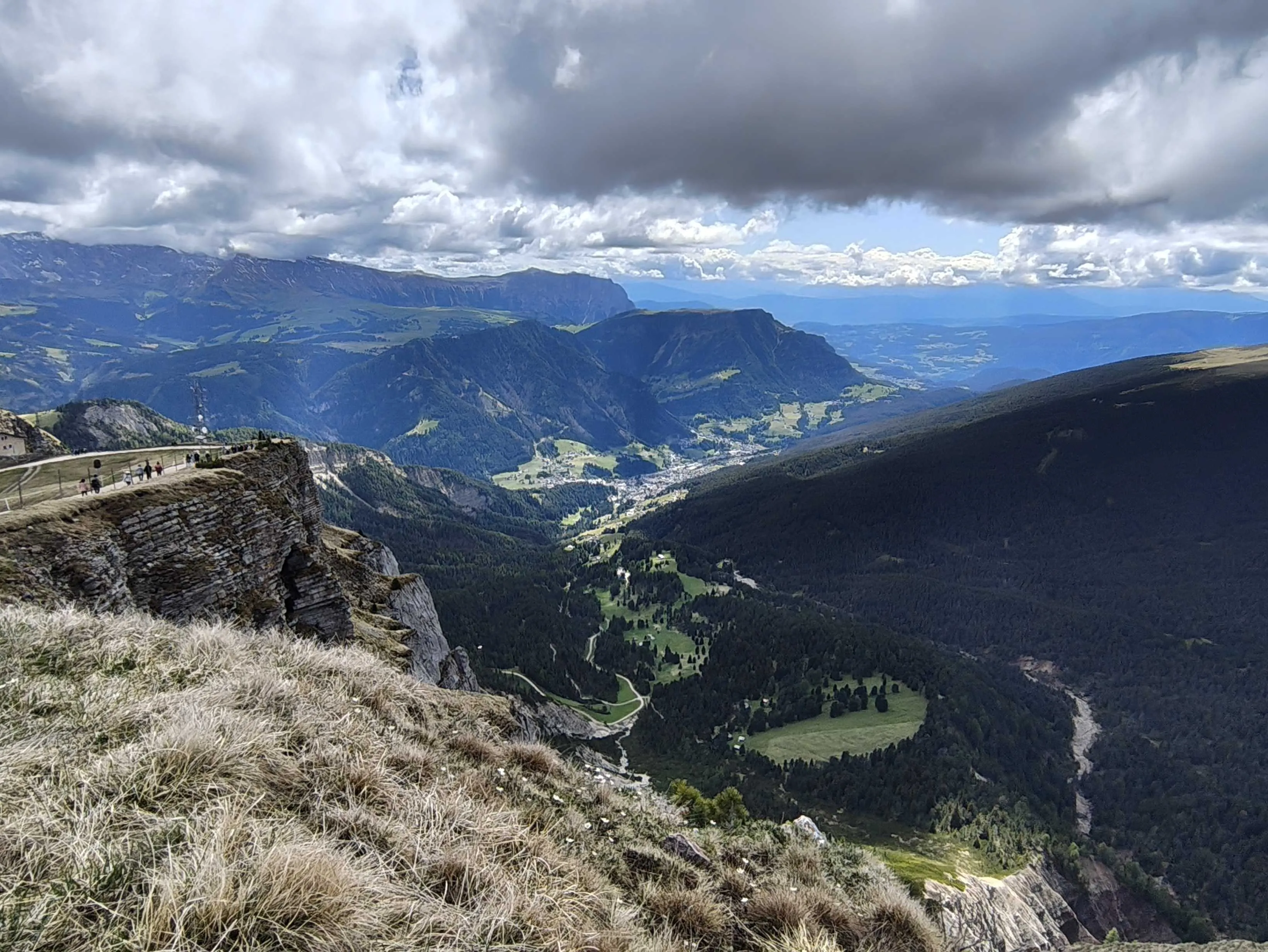 The val Gardena valley