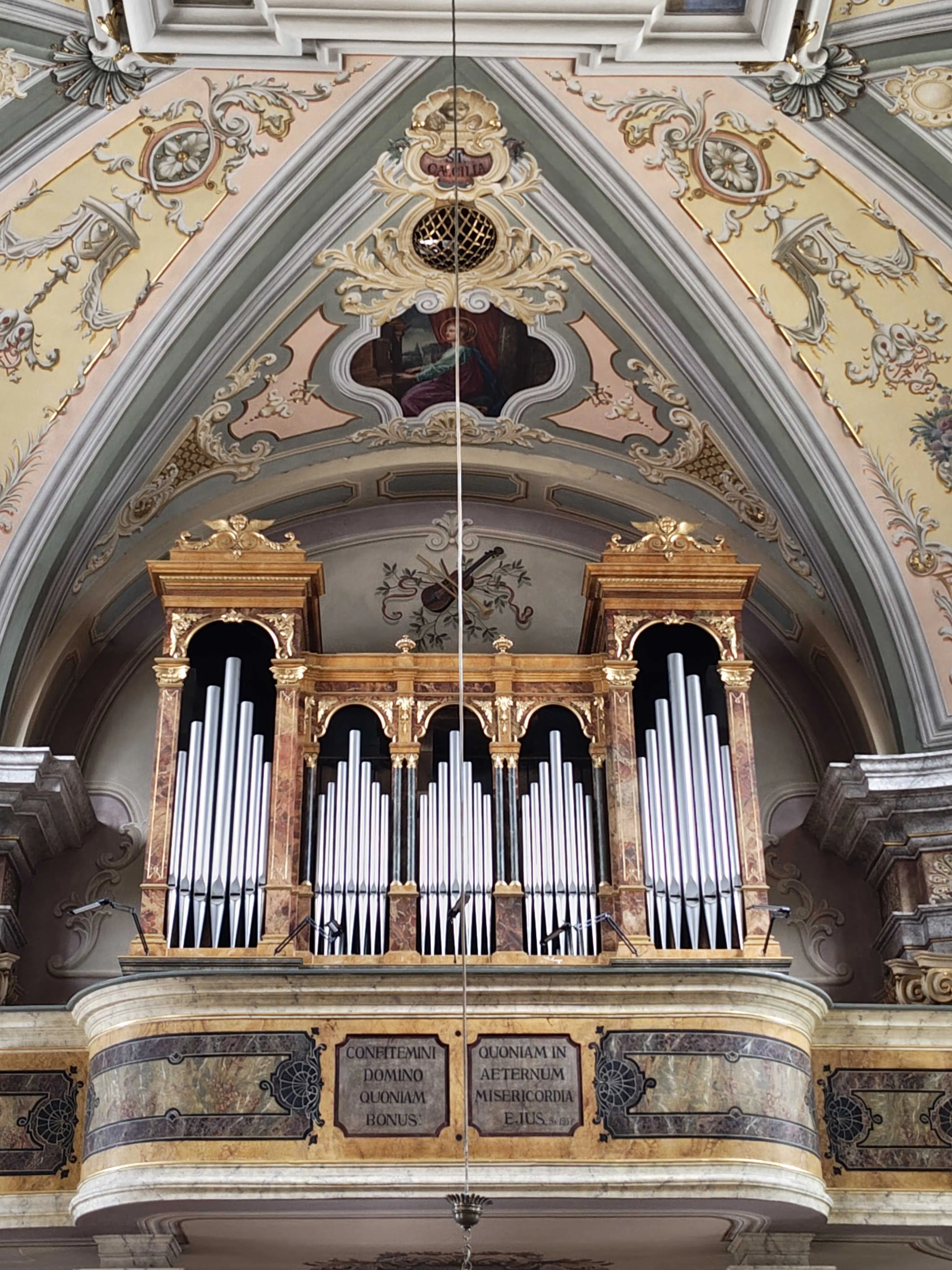 The organ in the Santuario della Difesa