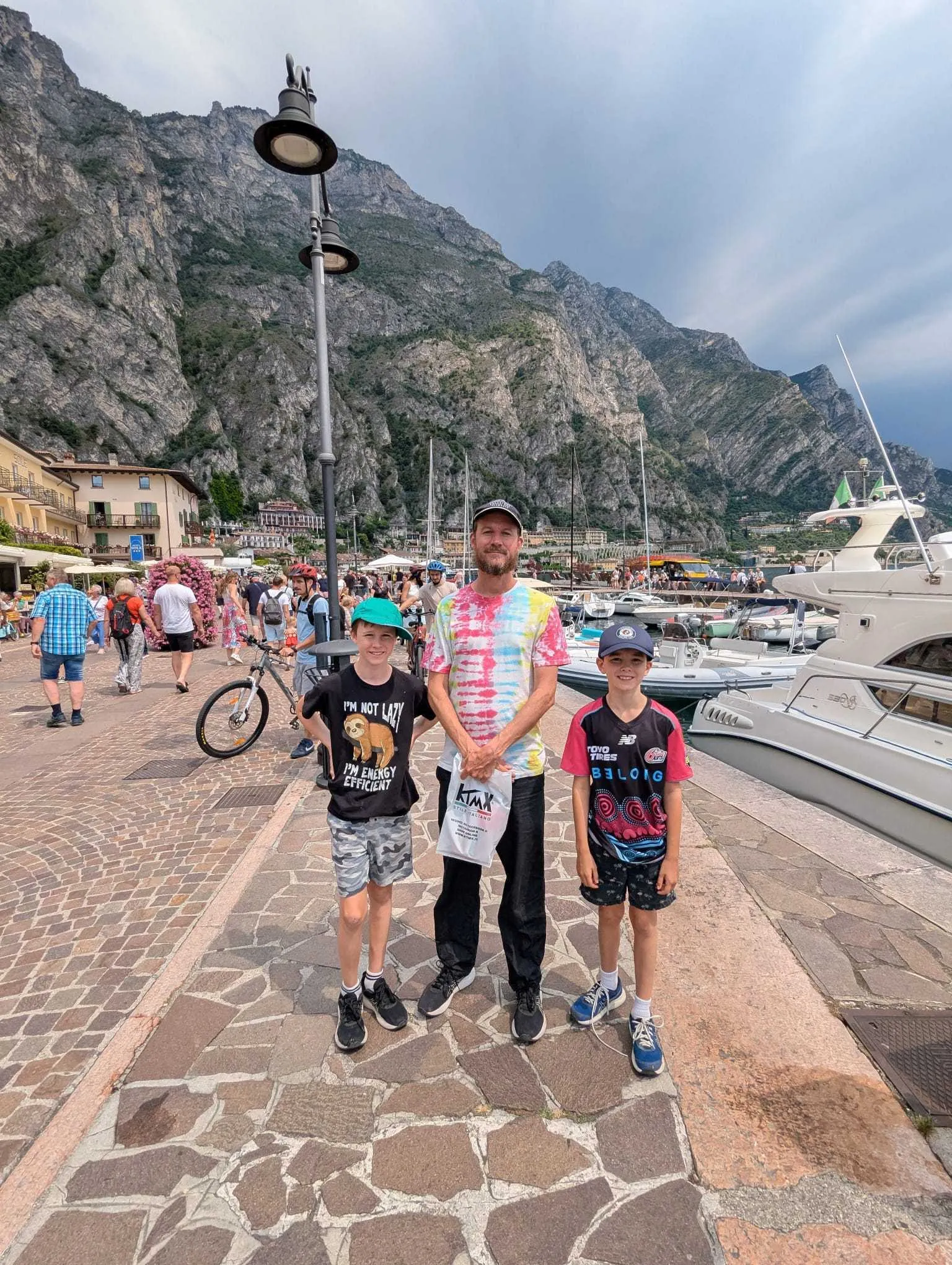 Jake, Stu and Miles in Limone