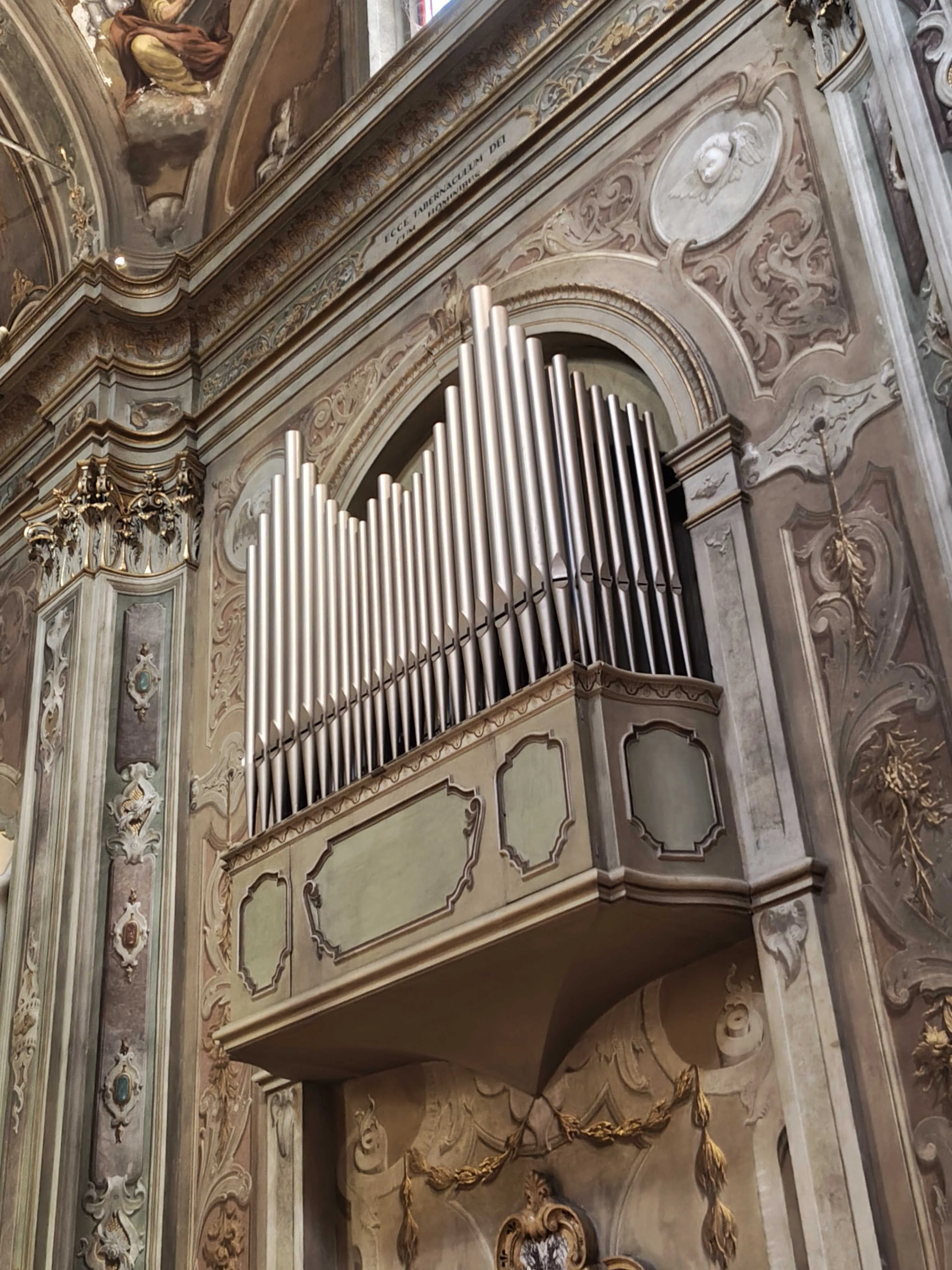 Detail of the organ in Santa Maria Assunta