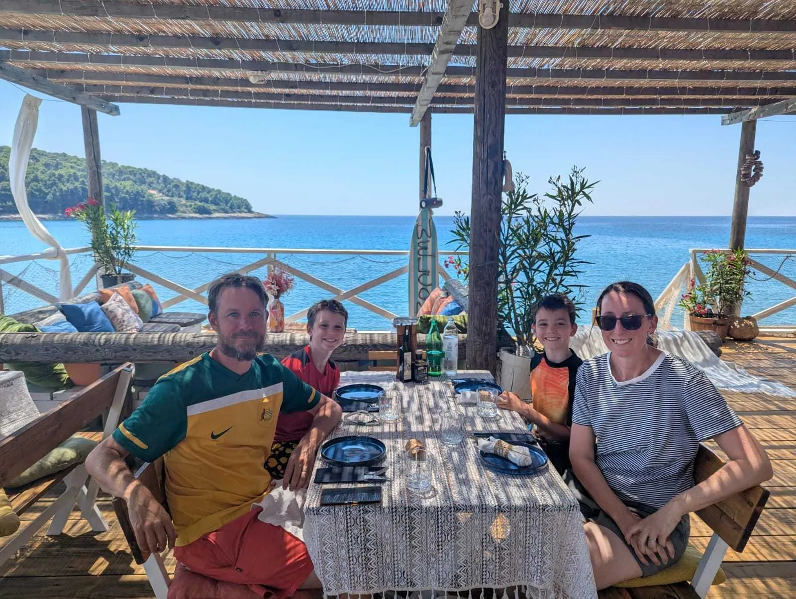 The family at lunch